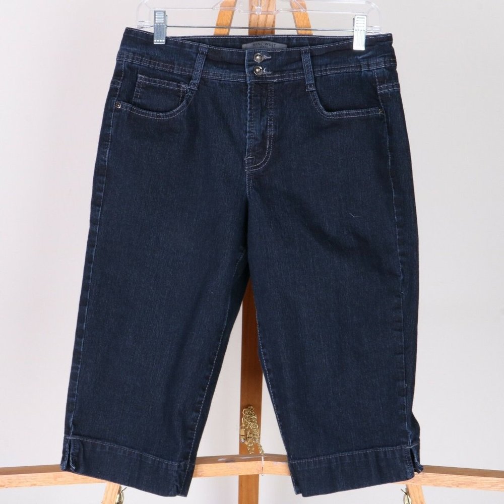 Nine West Crop Dark Wash Jeans Womens 8 / 28